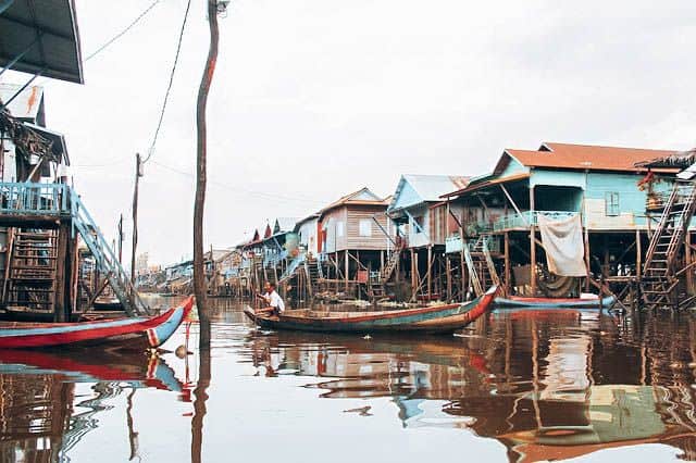 villaggio galleggiante Cambogia