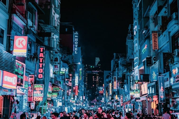 Ho Chi Minh Night Street
